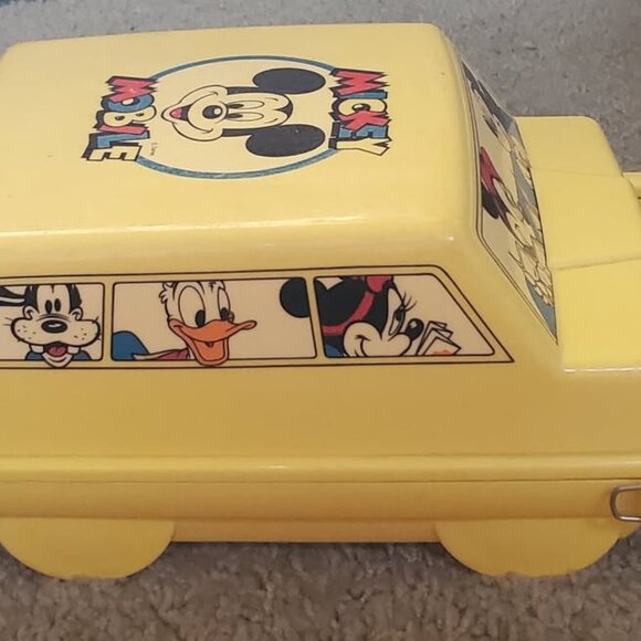 Disney Mickey Mouse Mobile Lunchbox Selandia Designs With Thermos No Strap - Picture 4 of 5